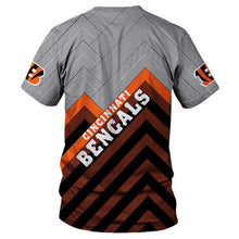 Load image into Gallery viewer, Cincinnati Bengals T-shirt 3D Full Print Short Sleeve O Neck gift for fans NLF