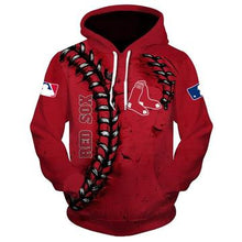 Load image into Gallery viewer, MLB Hoodies 3D Boston Red Sox Hoodies Cheap Pullover