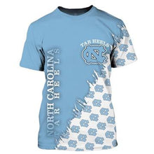 Load image into Gallery viewer, North Carolina Tar Heels Men's T-shirt 3D Short Sleeve O Neck-NHL Teams