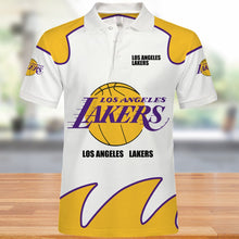 Load image into Gallery viewer, Los Angeles Lakers Polo Shirts Summer gift for fans NBA