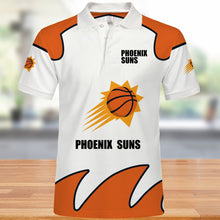 Load image into Gallery viewer, Phoenix Suns Polo 3D Shirts Summer gift for fans NBA