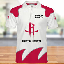 Load image into Gallery viewer, Houston Rockets Polo 3D Shirts Summer gift for fans NBA