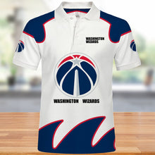 Load image into Gallery viewer, Washington Wizards Polo 3D Shirts Summer gift for fans NBA