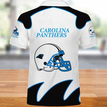 Load image into Gallery viewer, Carolina Panthers Polo Shirts White 3D Shirts Print Full Gift For Fans NFL