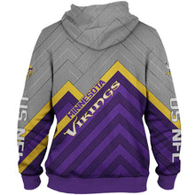 Load image into Gallery viewer, N.F.L.MINNESOTA-VIKINGS-PULLOVER-HOODIES/3D-CUSTOM-VIKINGS-LOGOS & OFFICIAL-VIKINGS-TEAM-COLORS/NICE-3D-DETAILED-GRAPHIC-PRINTED-DOUBLE-SIDED/ALL-OVER-ENTIRE-HOODIE-PRINTED-DESIGN/TRENDY-WARM-PREMIUM-VIKINGS-PULLOVER-HOODIES