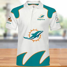 Load image into Gallery viewer, Miami Dolphins Polo 3D Shirts Summer 2020 New Style- NFL