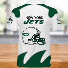 Load image into Gallery viewer, New York Jets Polo 3D Shirts Print Full Gift For Fans NFL