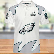 Load image into Gallery viewer, Philadelphia Eagles Mens Polo Shirts White 3D Shirt Print Full Gift For Fans NFL