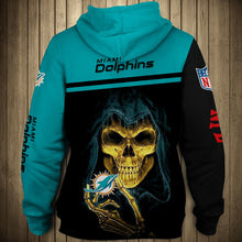 Load image into Gallery viewer, N.F.L.MIAMI-DOLPHINS-TEAM-PULLOVER-HOODIES/NICE-CUSTOM-3D-GRAPHIC-PRINTED-DOUBLE-SIDED-ALL-OVER-GRAPHIC-DOLPHINS-LOGOS & OFFICIAL-DOLPHINS-TEAM-COLORS/WARM-PREMIUM-OFFICIAL-N.F.L.DOLPHINS-TEAM-PULLOVER-GAME-DAY-HOODIES