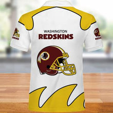 Load image into Gallery viewer, Washington Redskins Polo Shirts White 3D Shirts Print Full Gift For Fans NFL
