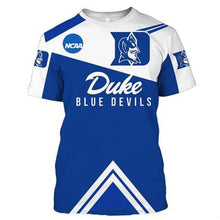 Load image into Gallery viewer, Duke Blue Devils T-shirt 3D Short Sleeve O Neck-NHL Teams