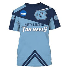 Load image into Gallery viewer, North Carolina Tar Heels T-shirt 3D Short Sleeve O Neck-NHL Teams