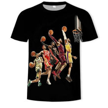 Load image into Gallery viewer, NBA Lebron James O-Neck 3D T shirt
