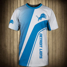 Load image into Gallery viewer, Detroit Lions T-shirt 3D Print Full Short Sleeve O Neck gift for fan NFL

