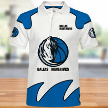 Load image into Gallery viewer, Dallas Mavericks Polo 3D Shirts Summer gift for fans NBA
