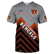 Load image into Gallery viewer, Cincinnati Bengals T-shirt 3D Full Print Short Sleeve O Neck gift for fans NLF
