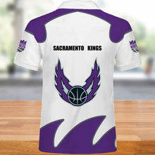 Load image into Gallery viewer, Sacramento Kings Polo 3D Shirts Summer gift for fans NBA
