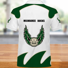 Load image into Gallery viewer, Milwaukee Bucks Polo Shirts Summer gift for fans NBA
