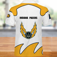 Load image into Gallery viewer, Indiana Pacers Polo 3D Shirts Summer gift for fans NBA
