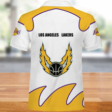 Load image into Gallery viewer, Los Angeles Lakers Polo Shirts Summer gift for fans NBA
