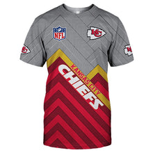 Load image into Gallery viewer, Kansas City Chiefs T-shirt Short Sleeve O Neck custom cheap gift for fans - NFL
