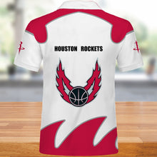 Load image into Gallery viewer, Houston Rockets Polo 3D Shirts Summer gift for fans NBA
