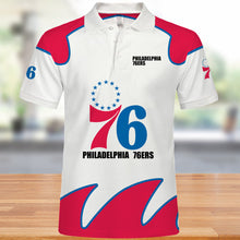 Load image into Gallery viewer, Philadelphia 76ers Polo 3D shirts Summer gift for fans NBA
