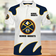 Load image into Gallery viewer, Denver Nuggets Polo 3D Shirts Summer gift for fans NBA
