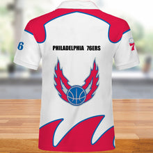 Load image into Gallery viewer, Philadelphia 76ers Polo 3D shirts Summer gift for fans NBA
