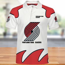 Load image into Gallery viewer, Portland Trail Blazers Polo 3D Shirts Summer gift for fans NBA
