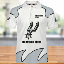 Load image into Gallery viewer, San Antonio Spurs Polo 3D Shirts Summer gift for fans NBA

