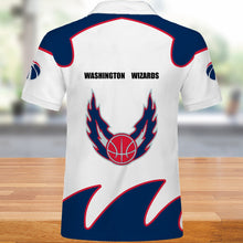 Load image into Gallery viewer, Washington Wizards Polo 3D Shirts Summer gift for fans NBA
