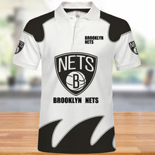 Load image into Gallery viewer, Brooklyn Nets Polo 3D Shirts Summer gift for fans NBA
