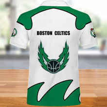 Load image into Gallery viewer, Boston Celtics Polo 3D Shirts Summer gift for fans NBA
