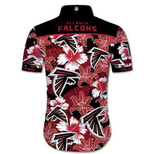 Load image into Gallery viewer, Atlanta Falcons Hawaiian 3D Shirt Tropical Flower Short Sleeve Slim Fit Body-NFL
