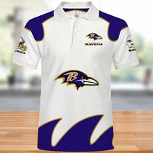 Load image into Gallery viewer, Baltimore Ravens Polo 3D Shirts Print Full  Cheap for Fans NFL
