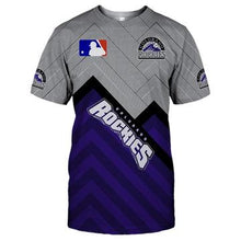 Load image into Gallery viewer, MLB T shirts 3D Colorado Rockies T shirts O Neck Cheap For Fans
