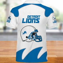 Load image into Gallery viewer, Detroit Lions Polo Shirts White For Men 3D Shirts Print Full Gift For Fans NFL
