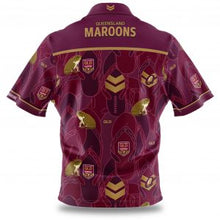 Load image into Gallery viewer, QLD Maroons Adult 3D Hawaiian t Shirt NRL Professional Australian Football League Football team Football team NRL
