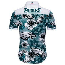 Load image into Gallery viewer, Hawaiian Shirt Men Philadelphia Eagles 3D Shirt Print Full Flower Haiwaiian Short Sleeve Slim Fit Body Gift for fans NFL
