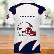 Load image into Gallery viewer, Houston Texans Polo Shirts White 3D Shirts Print Full New style 2020- NFL
