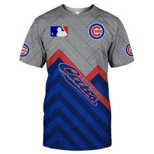 Load image into Gallery viewer, MLB T shirts 3D Chicago Cubs T shirts O Neck Cheap for fan
