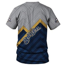 Load image into Gallery viewer, MLB T shirts 3D Milwaukee Brewers T shirts O Neck Cheap For Fans
