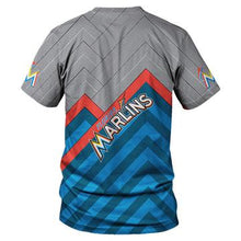 Load image into Gallery viewer, MLB T shirts 3D Miami Marlins T shirts O Neck Cheap For Fans
