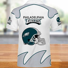 Load image into Gallery viewer, Philadelphia Eagles Mens Polo Shirts White 3D Shirt Print Full Gift For Fans NFL
