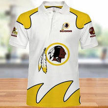 Load image into Gallery viewer, Washington Redskins Polo Shirts White 3D Shirts Print Full Gift For Fans NFL
