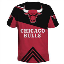 Load image into Gallery viewer, Cheap Price NBA Basketball Chicago Bulls Men's T-shirt 3D Short Sleeve O Neck

