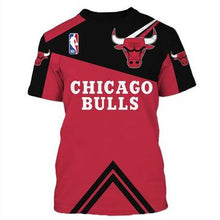 Load image into Gallery viewer, Cheap Price NBA Basketball Chicago Bulls Men's T-shirt 3D Short Sleeve O Neck
