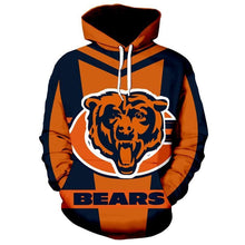Load image into Gallery viewer, Hot Sale NFL American Football 3D hoodied sweatshirt cool pullover Chicago Bears Style 2020

