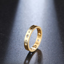 Load image into Gallery viewer, DOTIFI For Women Ring Hollow Pentagram Stainless Steel Gold and Silver Fashion Jewelry Gift E119
